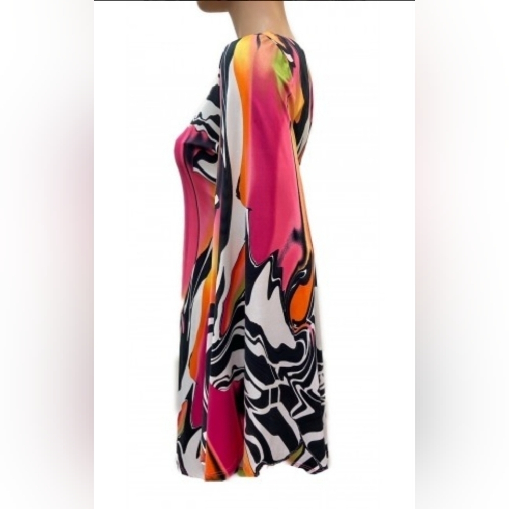 Joseph Ribkoff Multicolor Abstract Dress - Picture 7 of 8